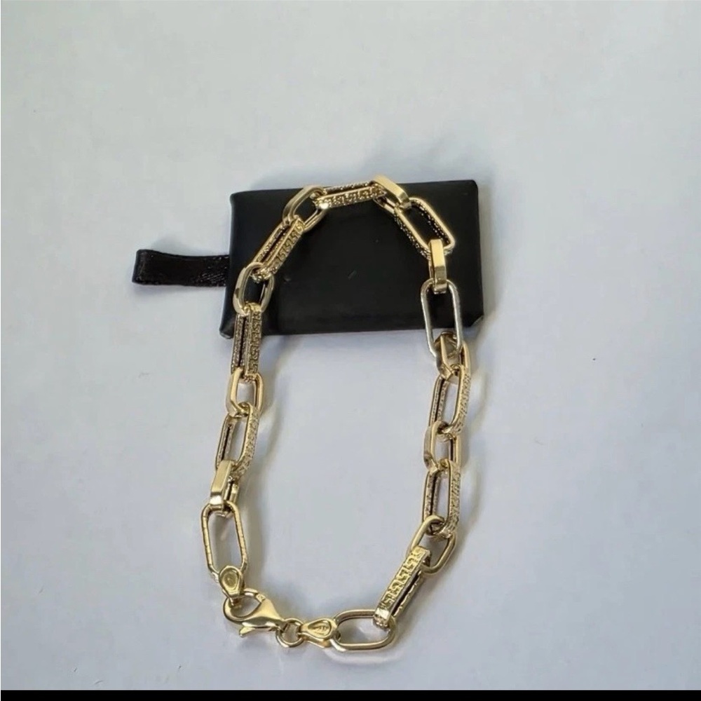 4grams - 18k Saudi Pure Solid Gold Bracelet 8inches Length with 750 Stamp 18K